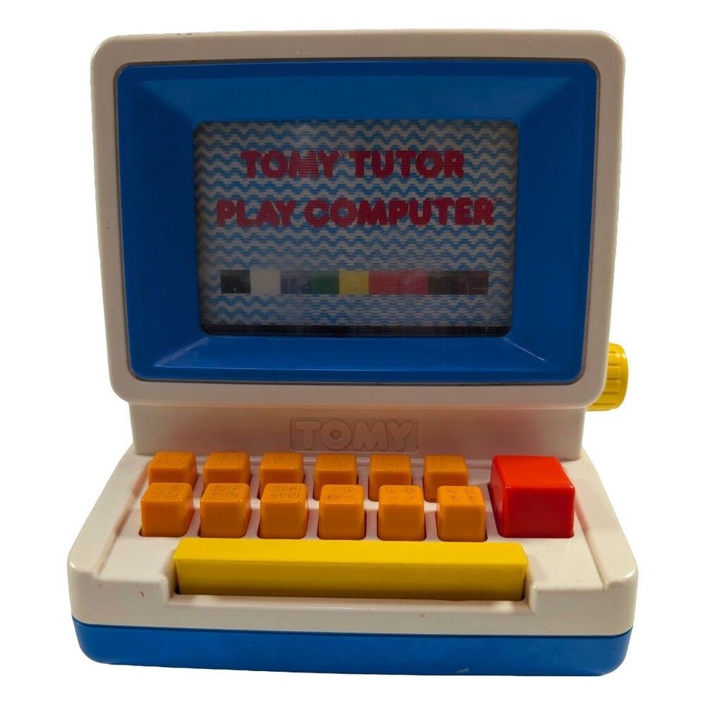 Vintage 1980s Tomy Tutor Play Computer Toy Tested Works Retro